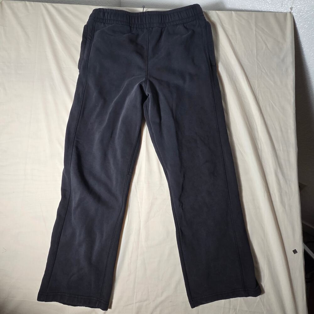 CSG Relaxed Fit Fleece Sweatpants Men's Large Black Pull On Elastic Waist